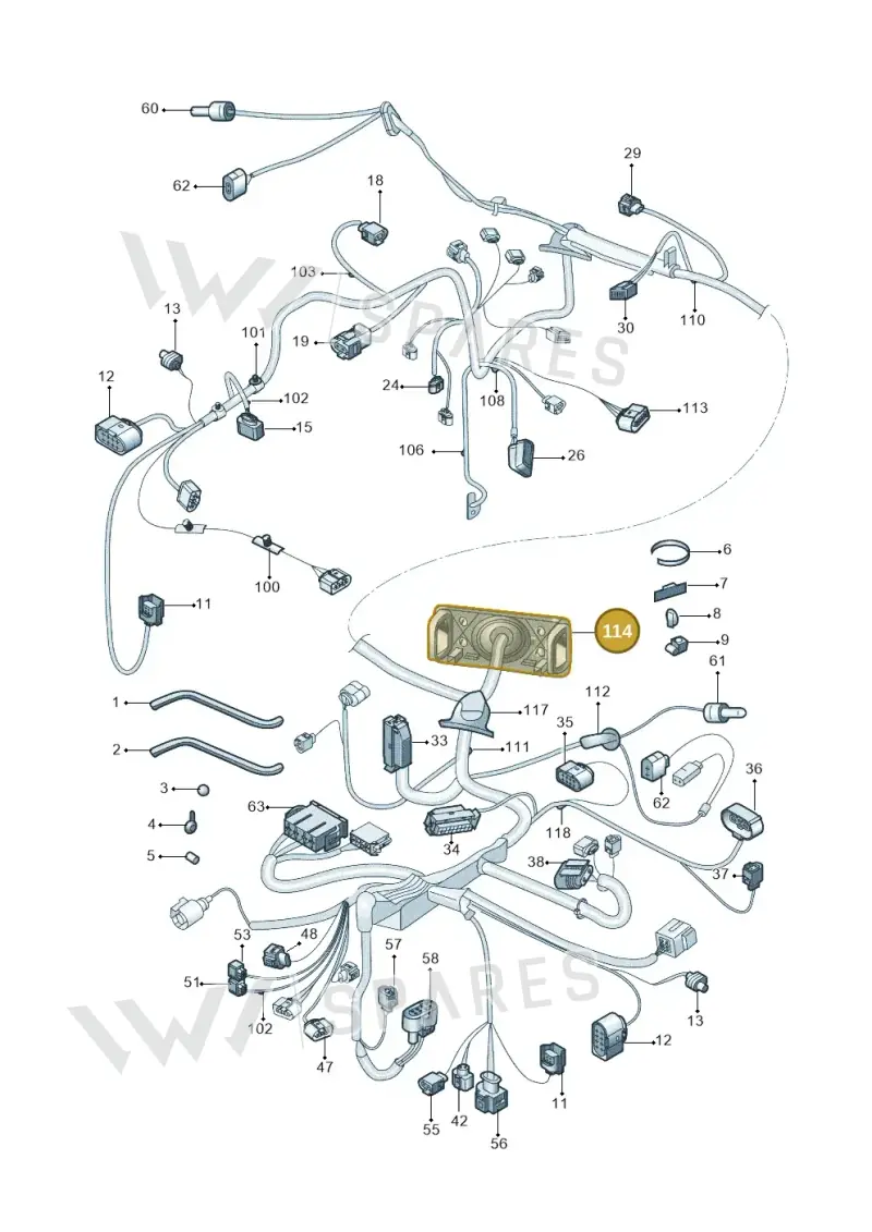 6Q0971905G — Skoda Fabia Jingrui (2008-2014) diagram 662971810, position 114