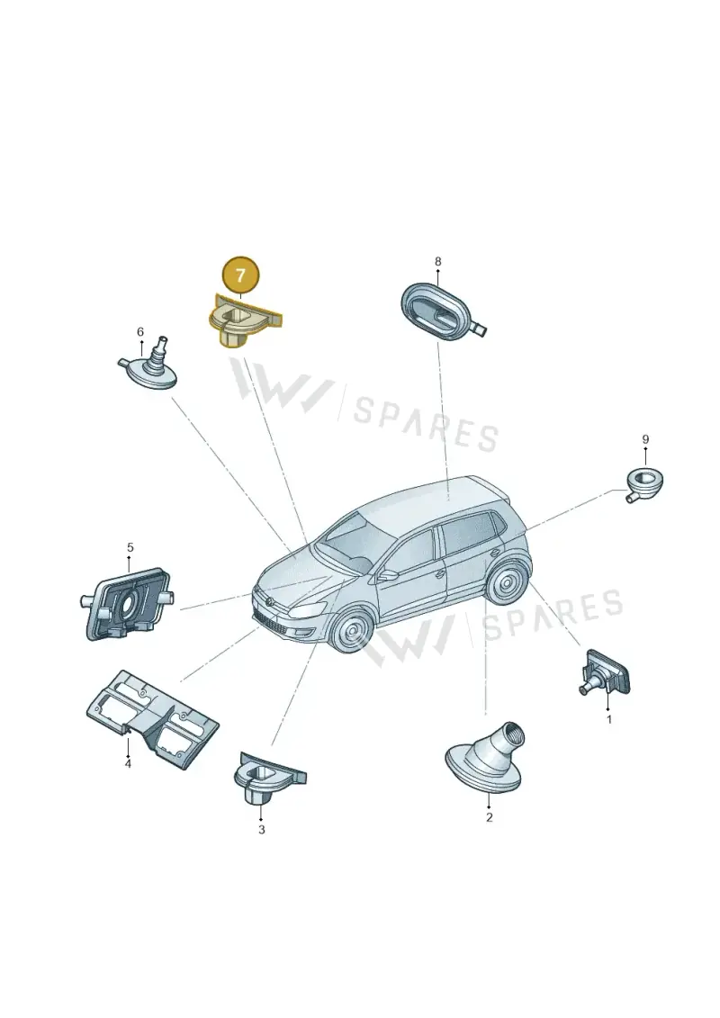 6Q0971905H — Skoda Fabia (2014-2022) diagram 773972060, position 7