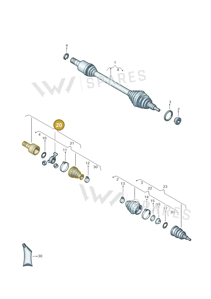 6QD498103 — Skoda Fabia (2014-2022) diagram 657407620, position 20
