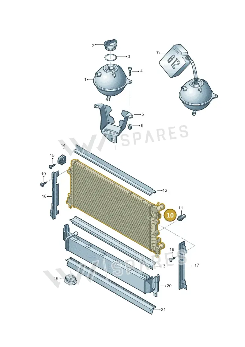 6R0121253A — Skoda Rapid (2012-2022) diagram 708121760, position 10