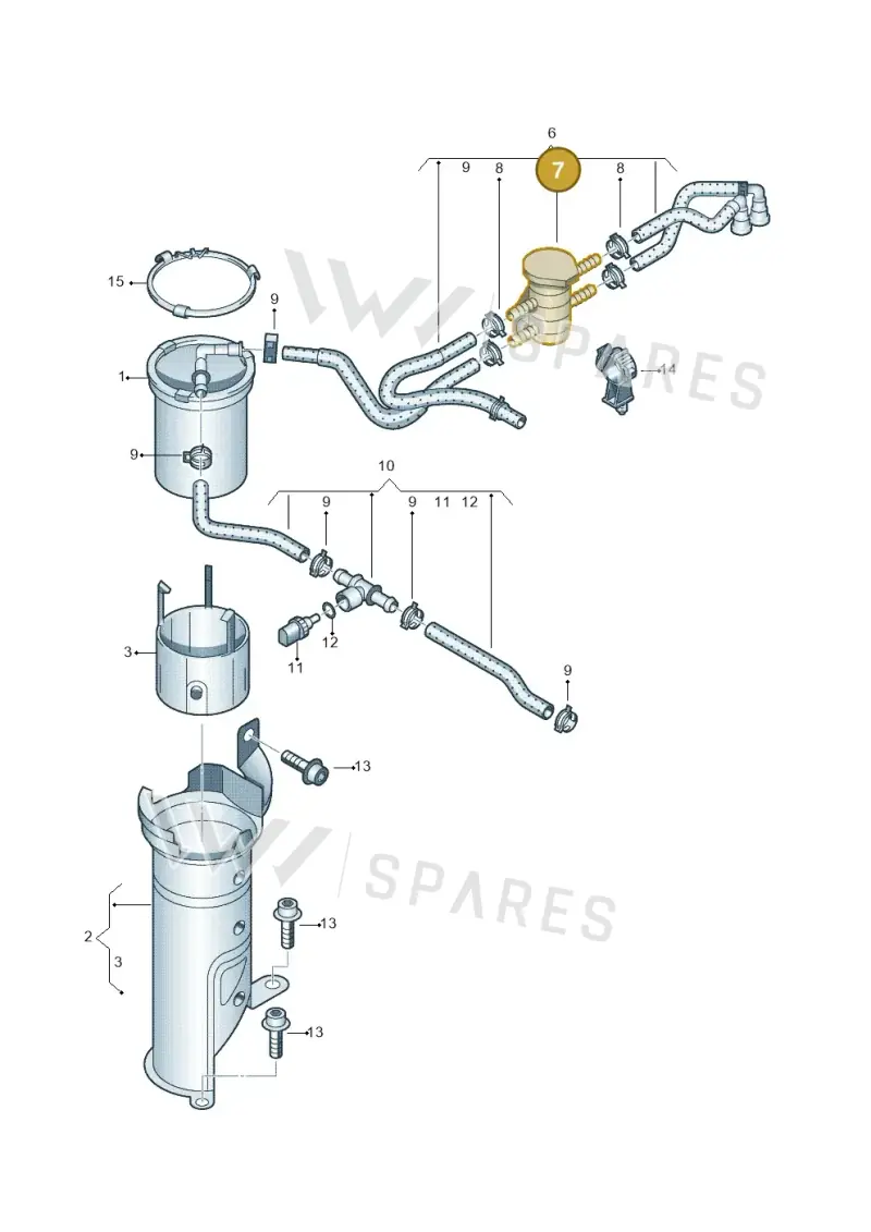 6R0127247B — Skoda Rapid (2012-2022) diagram 672127200, position 7