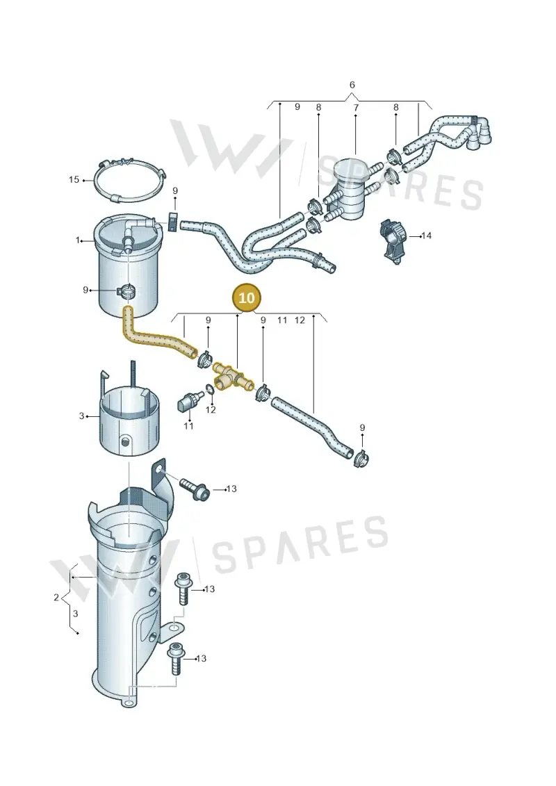 6R0130307C — Skoda Rapid (2012-2022) diagram 672127200, position 10