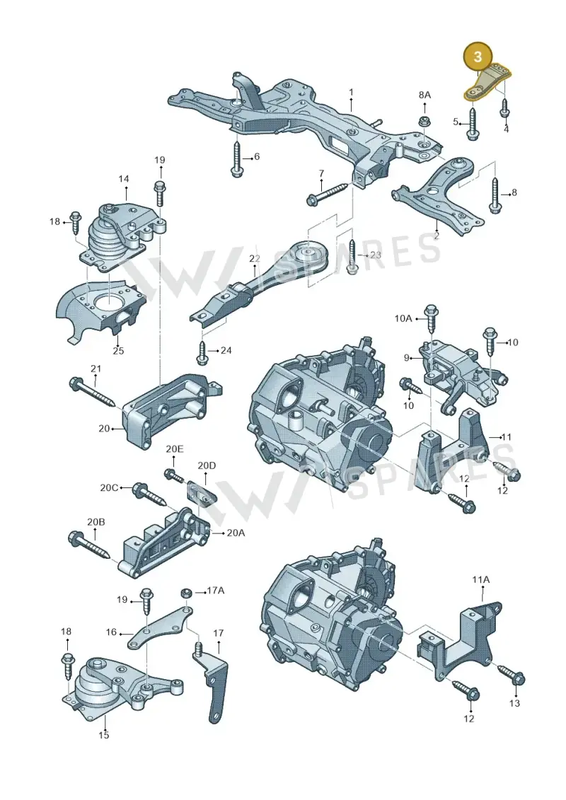 6R0199517 — Skoda Rapid (2012-2022) diagram 672199250, position 3