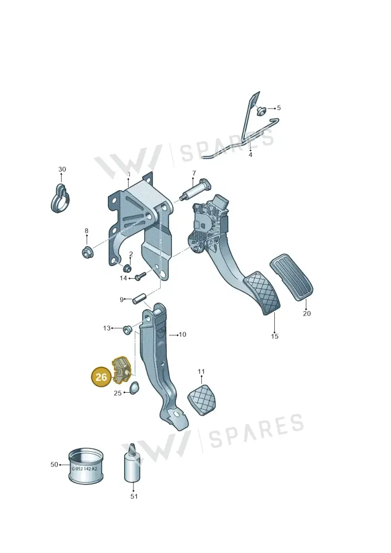 6R0721169 — Skoda Citigo (2019-2021) diagram 723721600, position 26