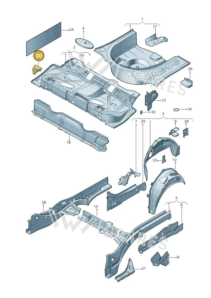 6R0813541 — Skoda Fabia NF HB (2015-2018) diagram 864803200, position 30