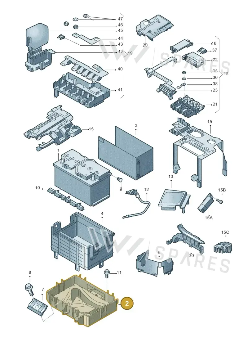 6R0915321D — Skoda Roomster (2010-2015) diagram 697915000, position 2