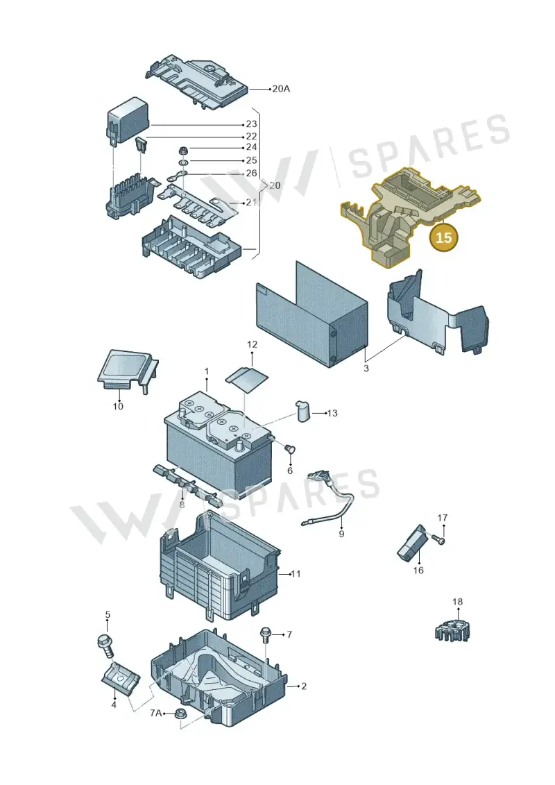6R0915345E — Skoda Rapid (2012-2022) diagram 740915000, position 15