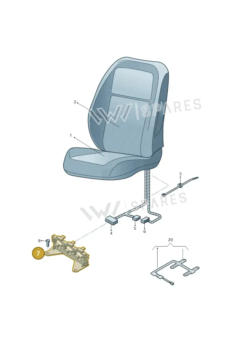 6R0937545D — Skoda Roomster (2010-2015) diagram 481963000, position 7