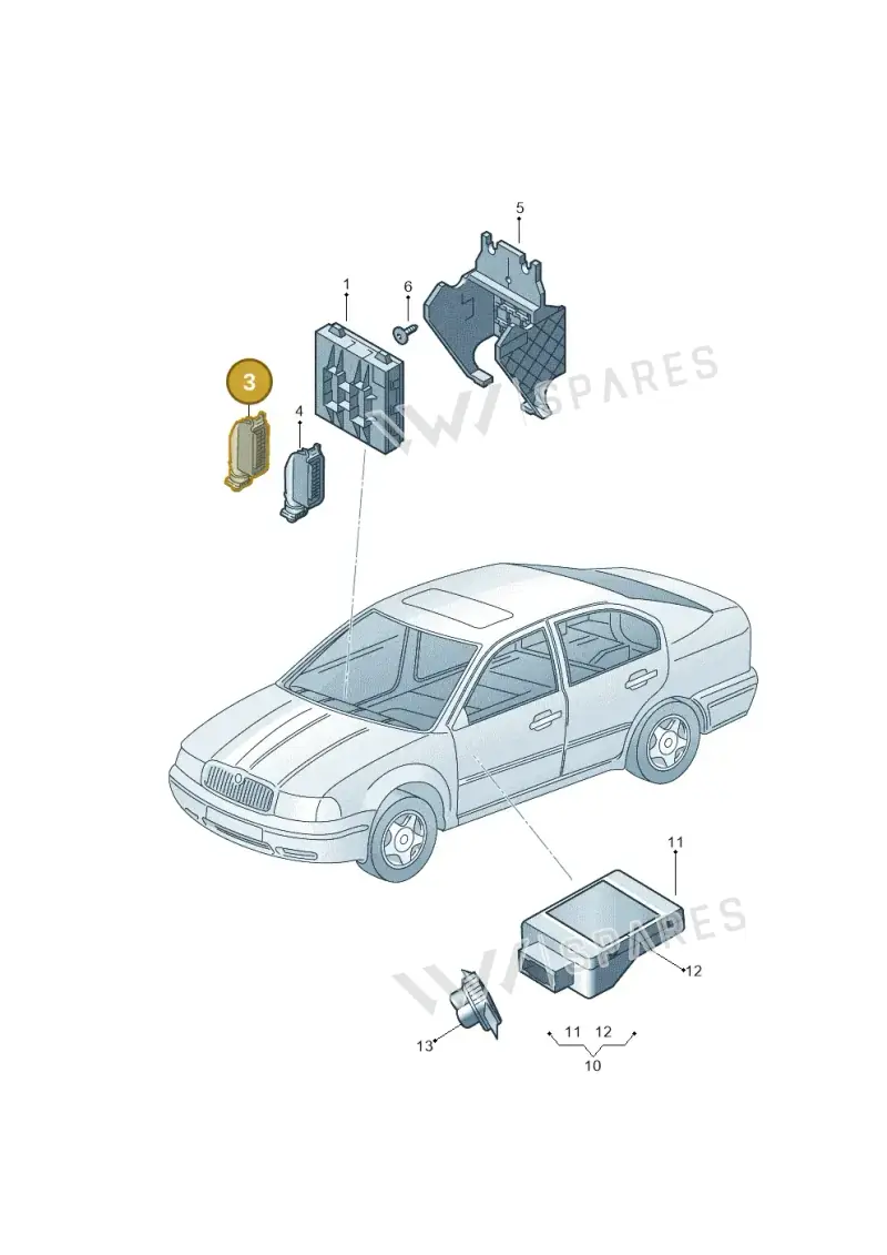 6R0937700 — Skoda Rapid (2012-2022) diagram 740937210, position 3