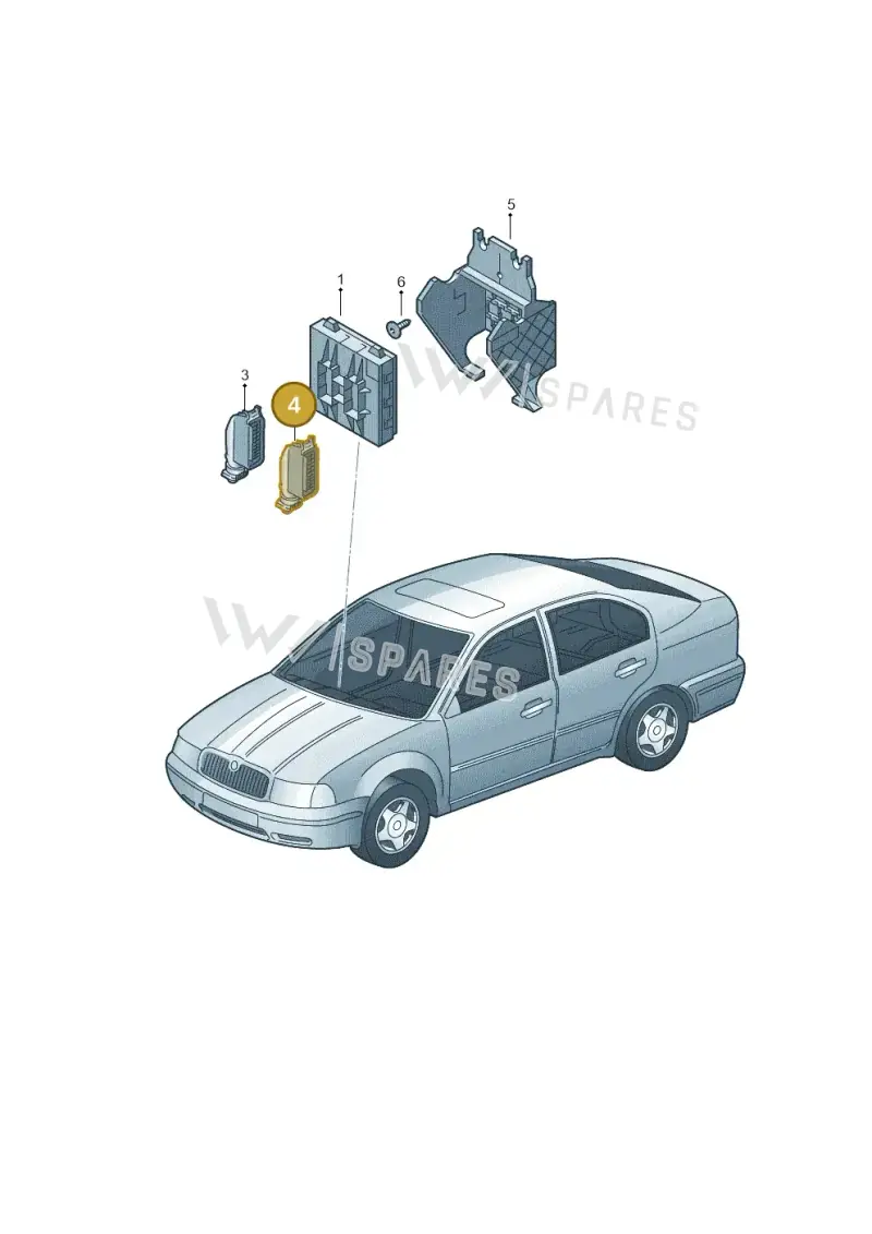 6R0937700A — Skoda Rapid (2012-2022) diagram 740937200, position 4