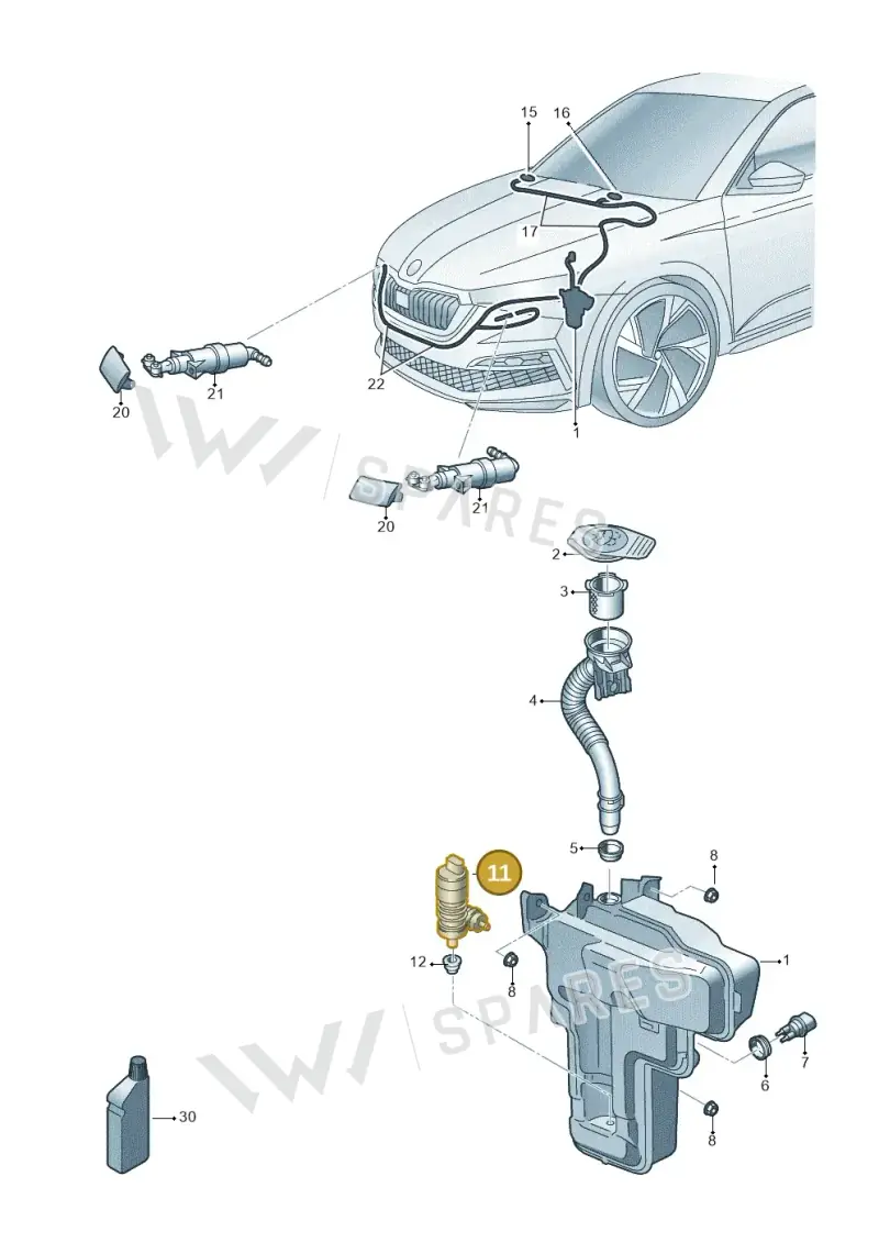 6R0955681 — Skoda Fabia (2021-) diagram 584955010, position 11