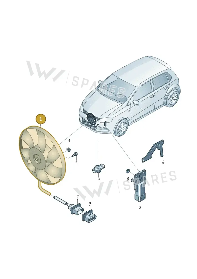 6R0959455D — Skoda Fabia (2014-2022) diagram 773959500, position 1