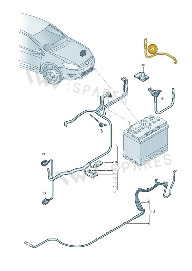 6R0971537R — Skoda Fabia (2014-2022) diagram 797971650, position 4