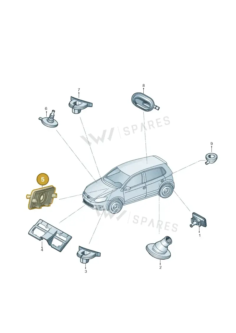 6R0971808 — Skoda Fabia (2014-2022) diagram 773972060, position 5