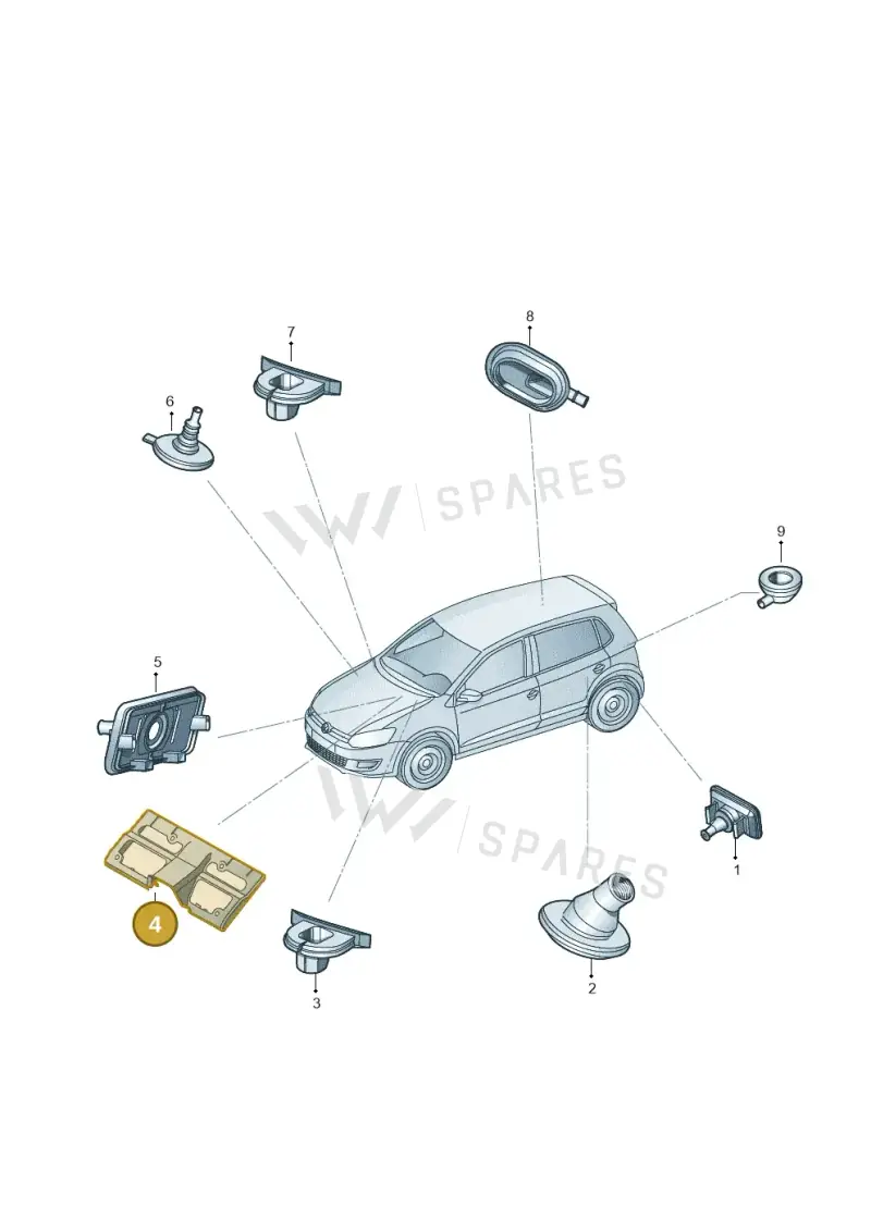 6R0971839 — Skoda Fabia (2014-2022) diagram 773972060, position 4