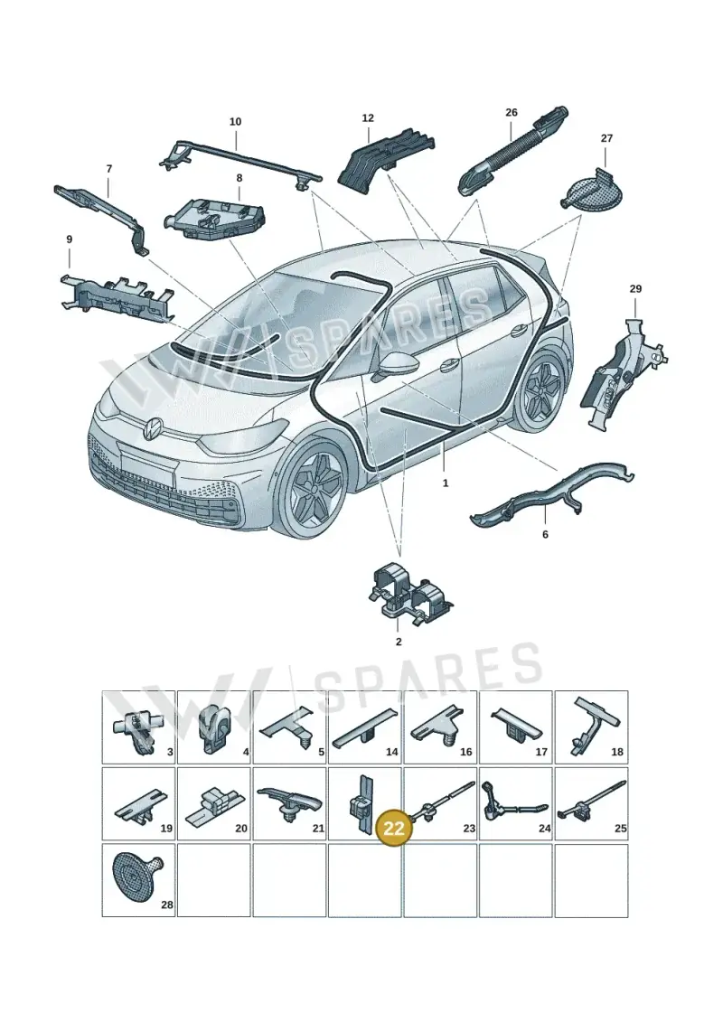 6R0971930 — Skoda Enyaq (2020-) diagram 10a971091, position 22