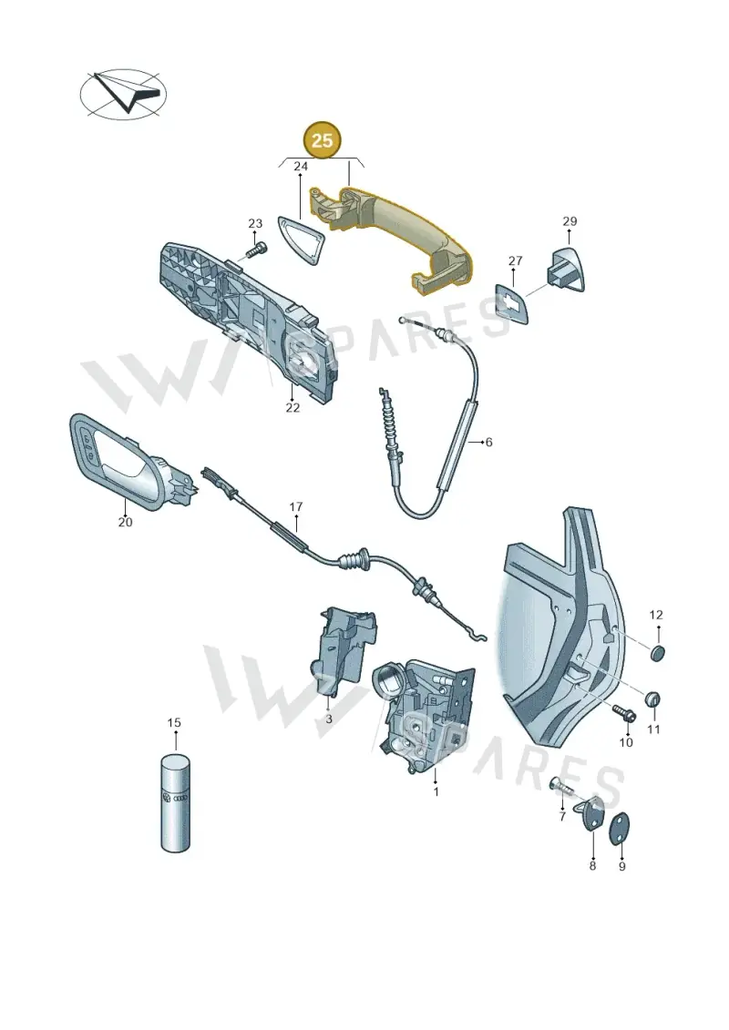 6R4837205D3FZ — Skoda Citigo (2019-2021) diagram 672839000, position 25