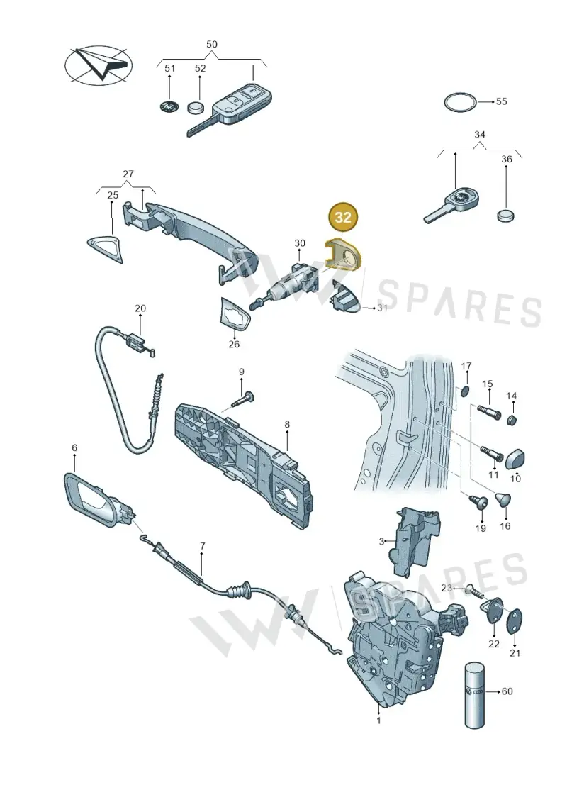 6R4837879A3FZ — Skoda Citigo (2019-2021) diagram 727837000, position 32