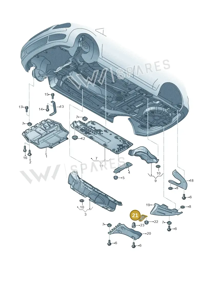 6RA802217 — Skoda Rapid (2012-2022) diagram 740825100, position 21