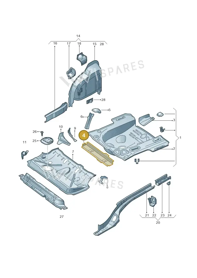 6RA803531 — SEAT Toledo (2015-2019) diagram 740803200, position 4