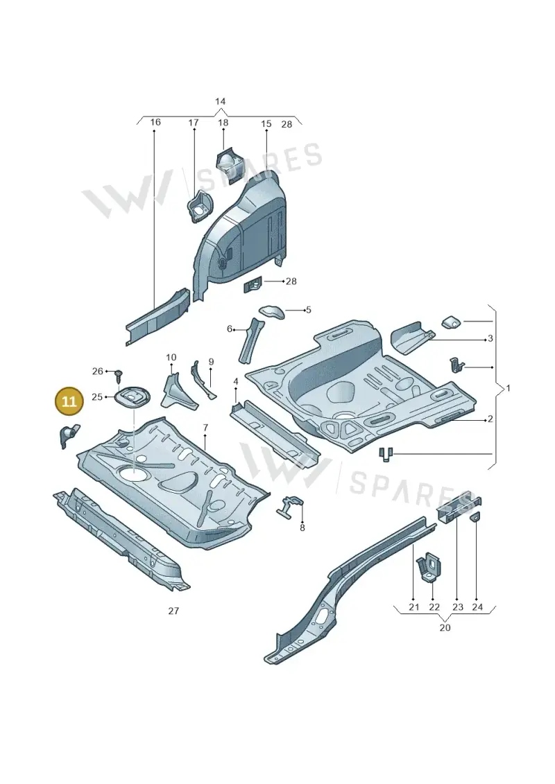6RA804093 — SEAT Toledo (2015-2019) diagram 740803200, position 11