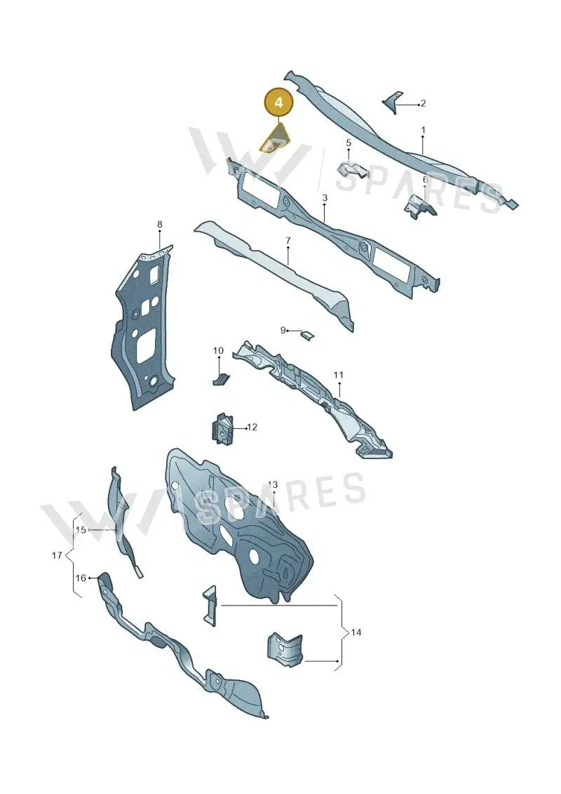 6RA806600A — SEAT Toledo (2015-2019) diagram 740803150, position 4