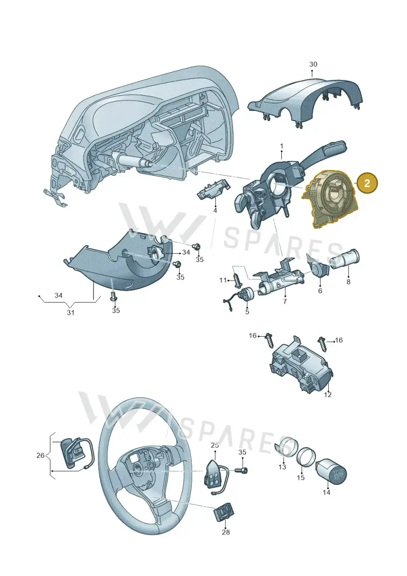 6RA959653A — Skoda Rapid (2012-2022) diagram 779953500, position 2