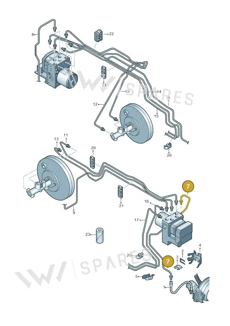 6RF614723 — Skoda Fabia Ambiente (2009-2013) diagram 672611200, position 7