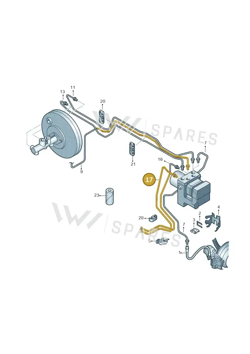 6RF614742 — Skoda Rapid Ambition (2011-2021) diagram 495611250, position 17