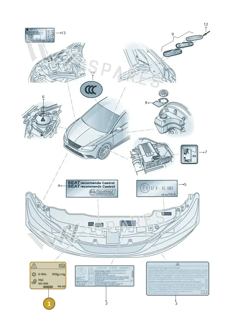 6V0010033 — SEAT Toledo (2015-2019) diagram 754010000, position 1