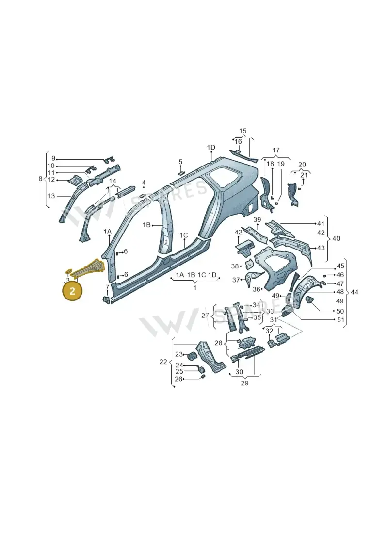 6V0810136 — Skoda Fabia (2014-2022) diagram 797809350, position 2