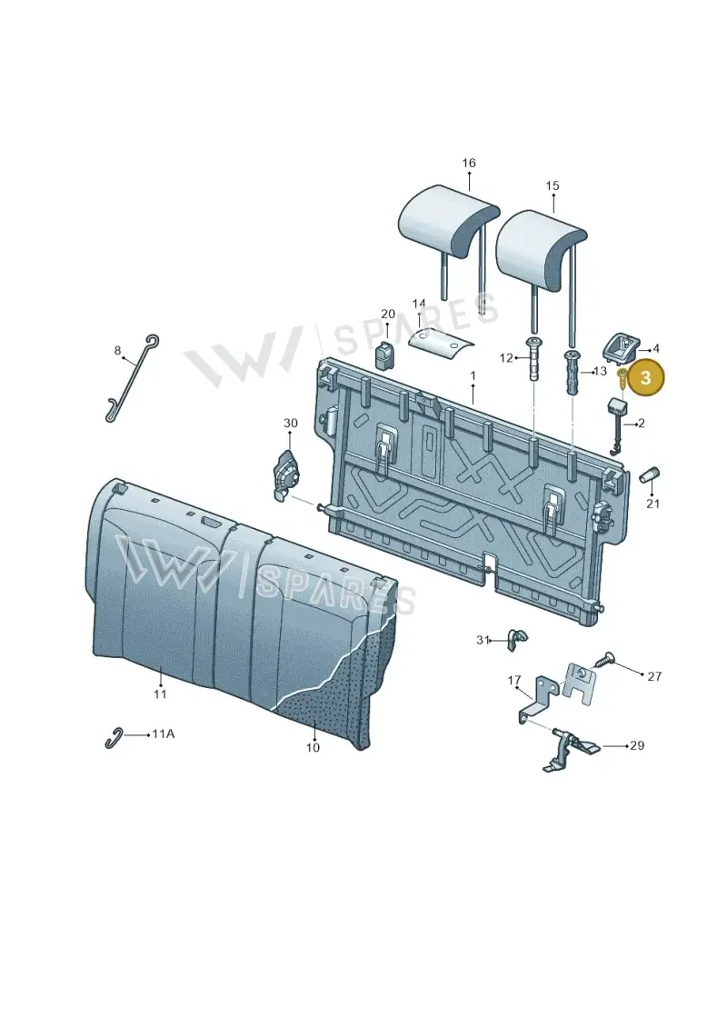 6V0885681B — Skoda Fabia (2014-2022) diagram 797885600, position 3