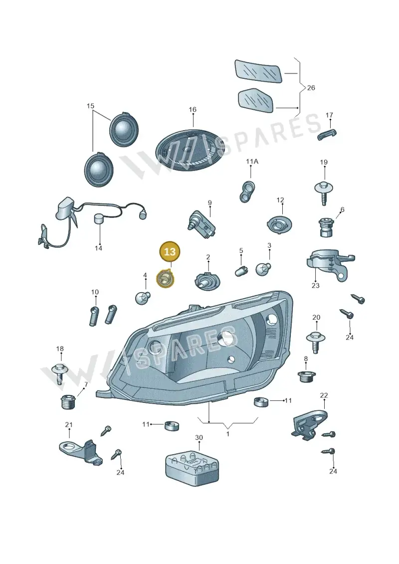 6V0941156 — Skoda Fabia (2014-2022) diagram 797941000, position 13