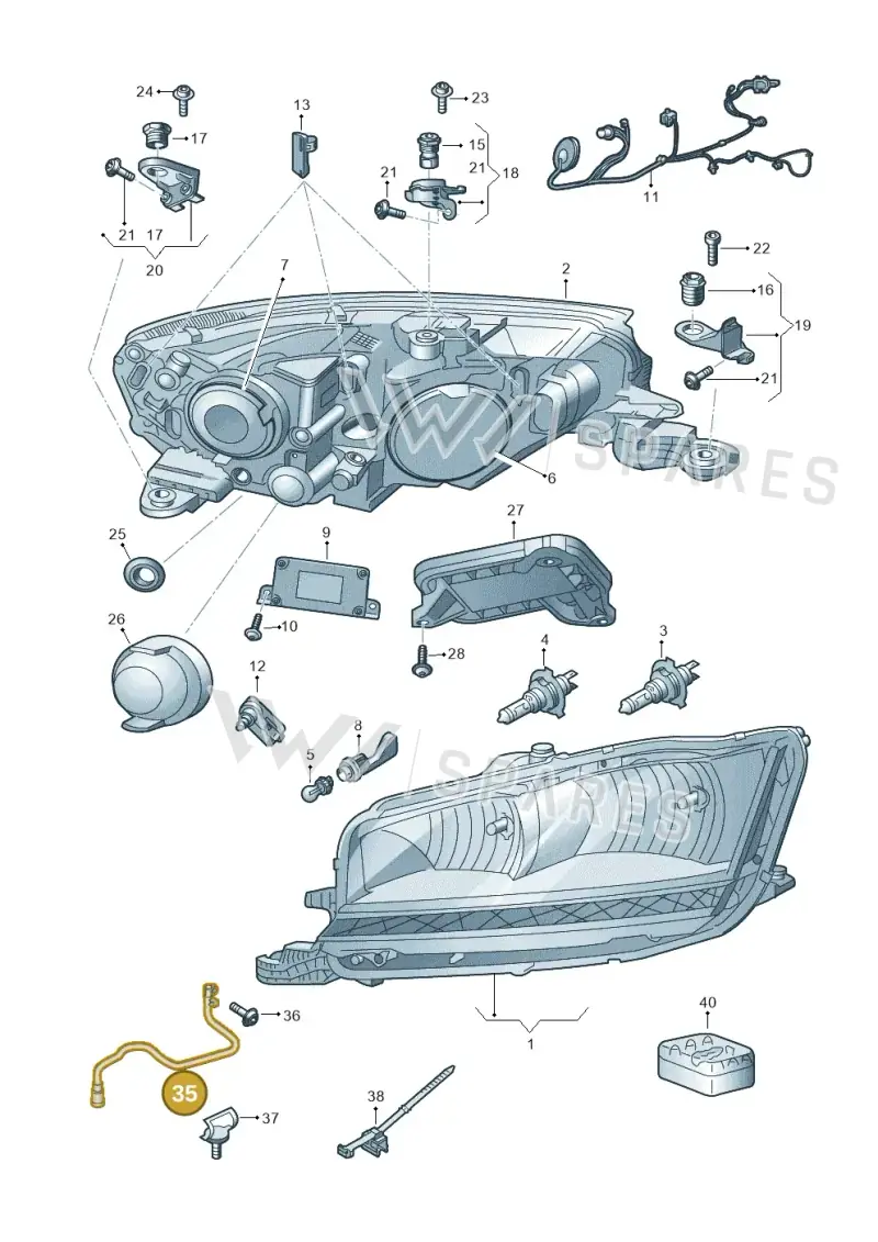 6V0941717 — Skoda Fabia (2014-2022) diagram 797941011, position 35