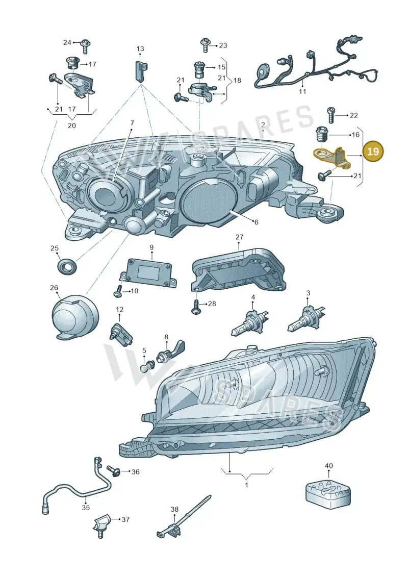 6V0998225D — Skoda Fabia (2014-2022) diagram 797941011, position 19