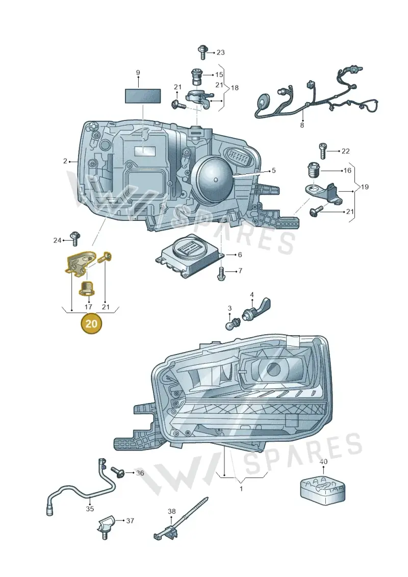 6V0998226C — Skoda Fabia (2014-2022) diagram 797941020, position 20