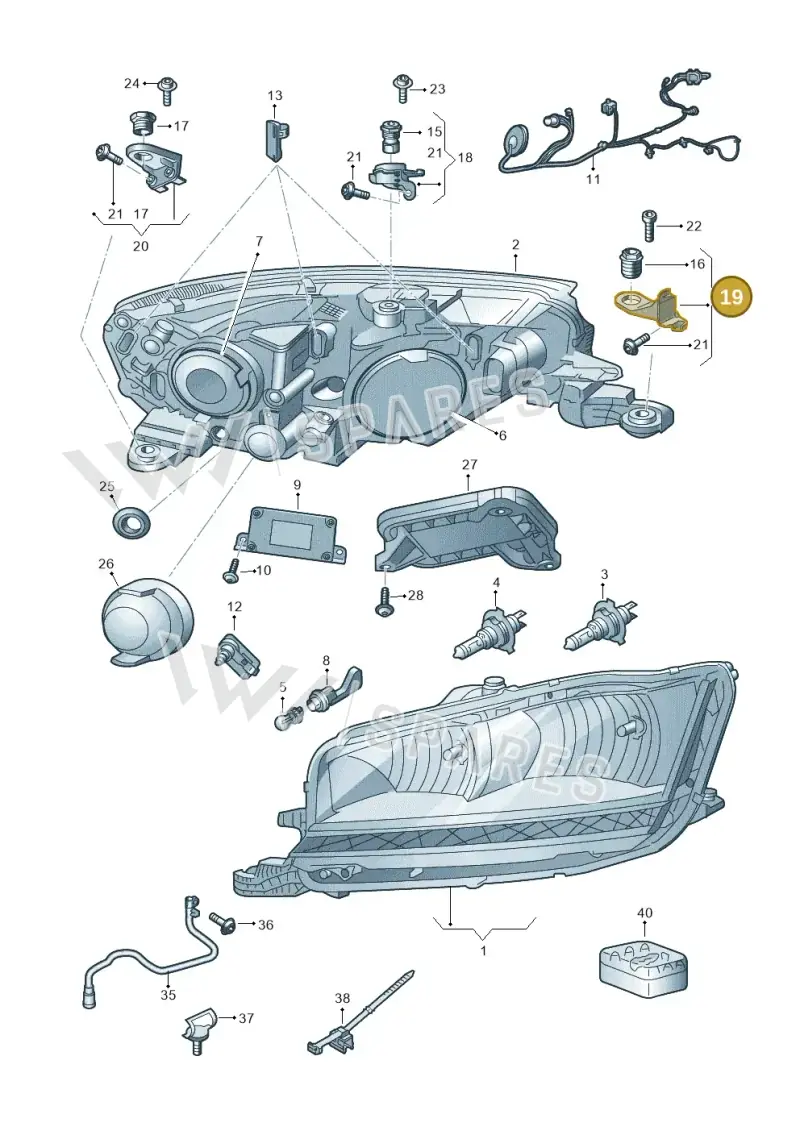 6V0998226D — Skoda Fabia (2014-2022) diagram 797941011, position 19