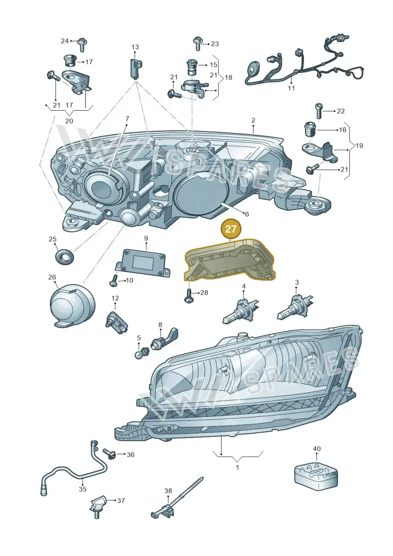 6V0998295A — Skoda Fabia (2014-2022) diagram 797941011, position 27