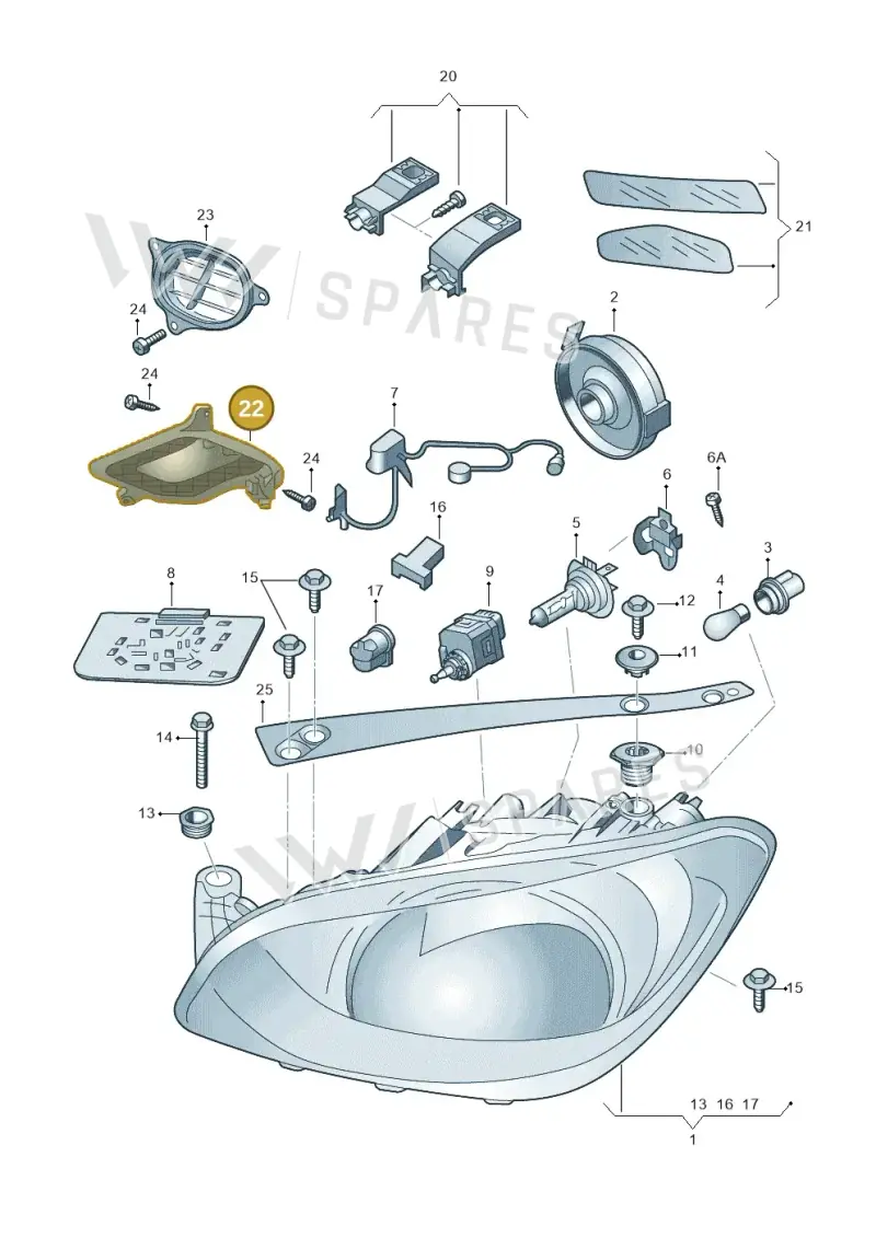 6V0998295 — Skoda Citigo (2019-2021) diagram 727941100, position 22