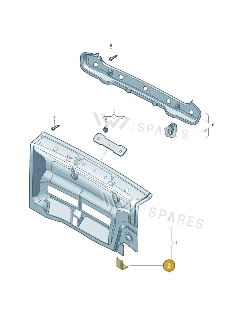 6V6813270 — Skoda Fabia (2014-2022) diagram 797813000, position 2