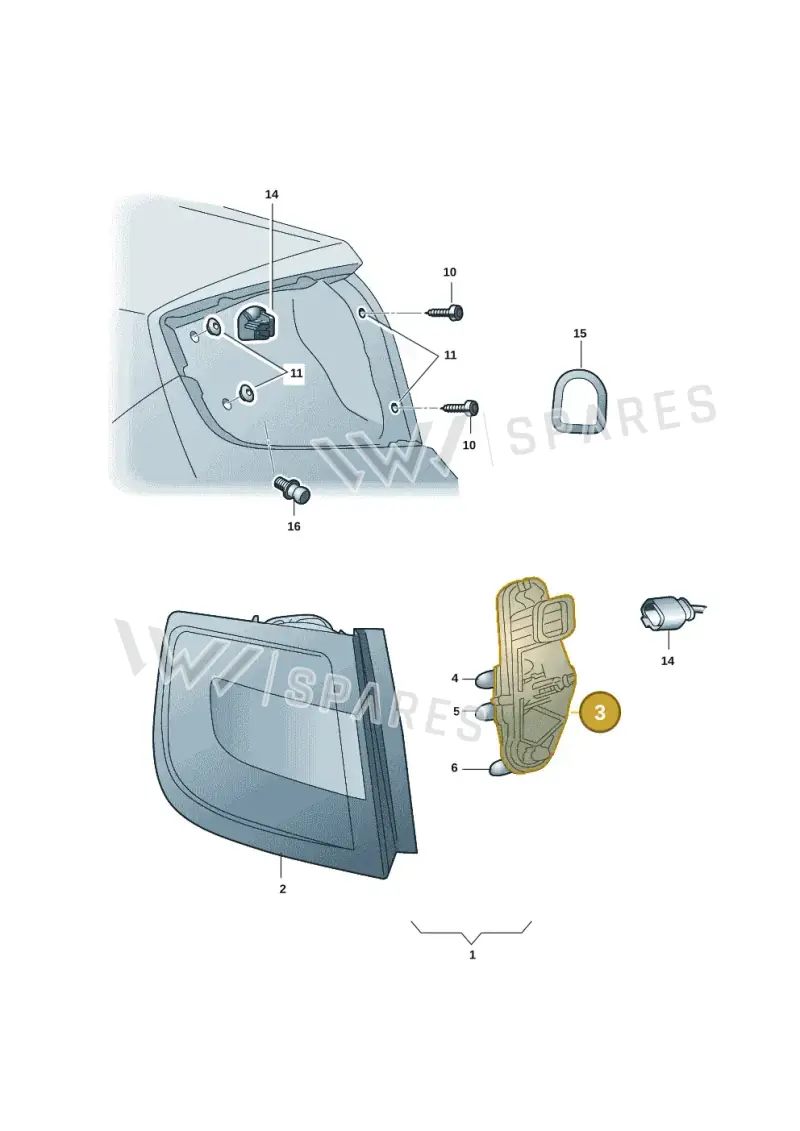 6V6945231 — Skoda Fabia (2014-2022) diagram 797945000, position 3