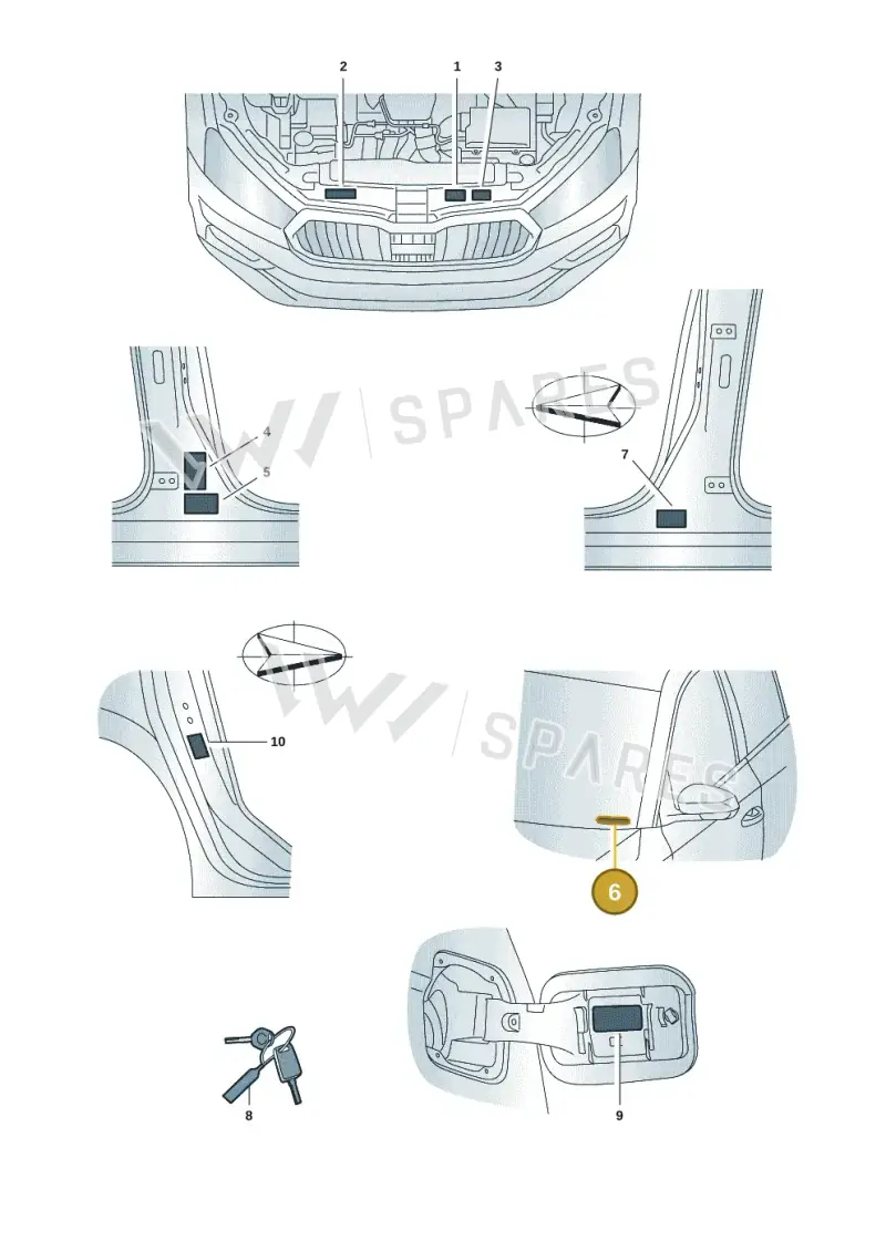 6VA000297 — Skoda Fabia (2021-2022) diagram 6vn010000, position 6