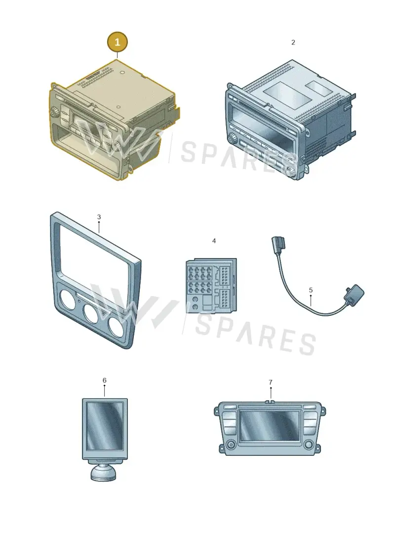 6VA051445A — Skoda Rapid (2012-2022) diagram 632035450, position 1
