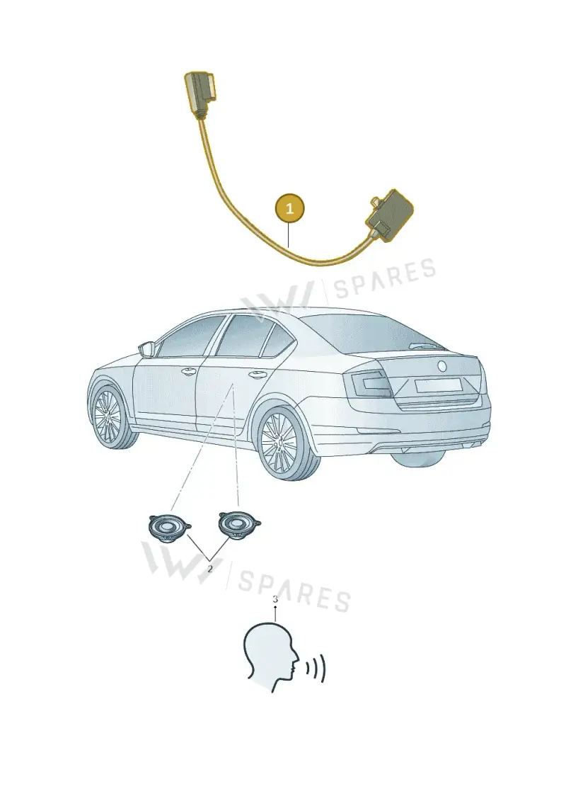 6VA051445A — Skoda Octavia (2017-2020) diagram 851051100, position 1