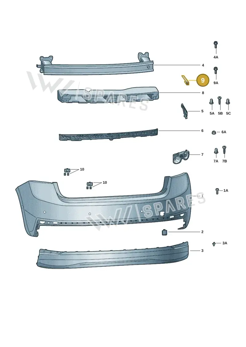 6VA803612 — Skoda Fabia (2021-2022) diagram 6vn807050, position 9