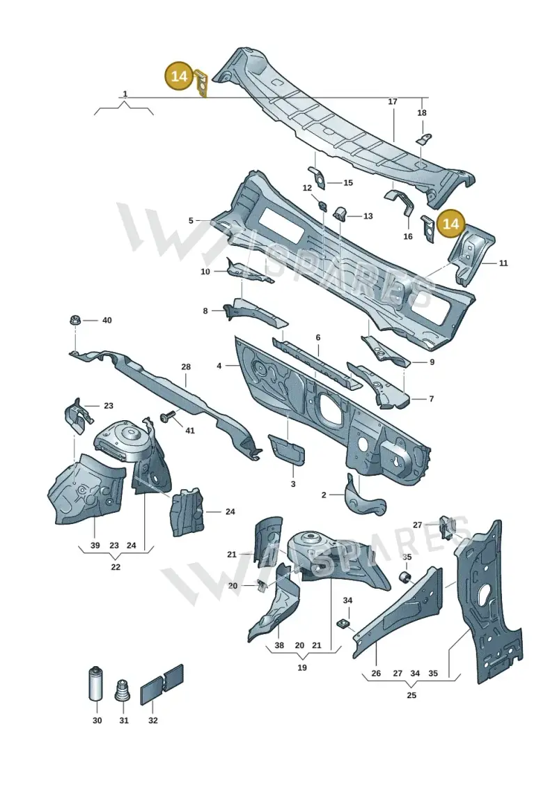 6VA806600 — Skoda Fabia (2021-2022) diagram 6vn805050, position 14
