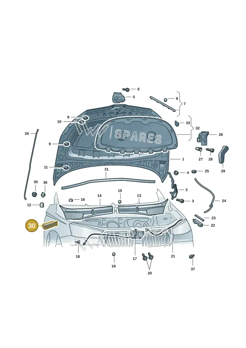 6VA823714 — Skoda Fabia (2021-2022) diagram 6vn823000, position 30