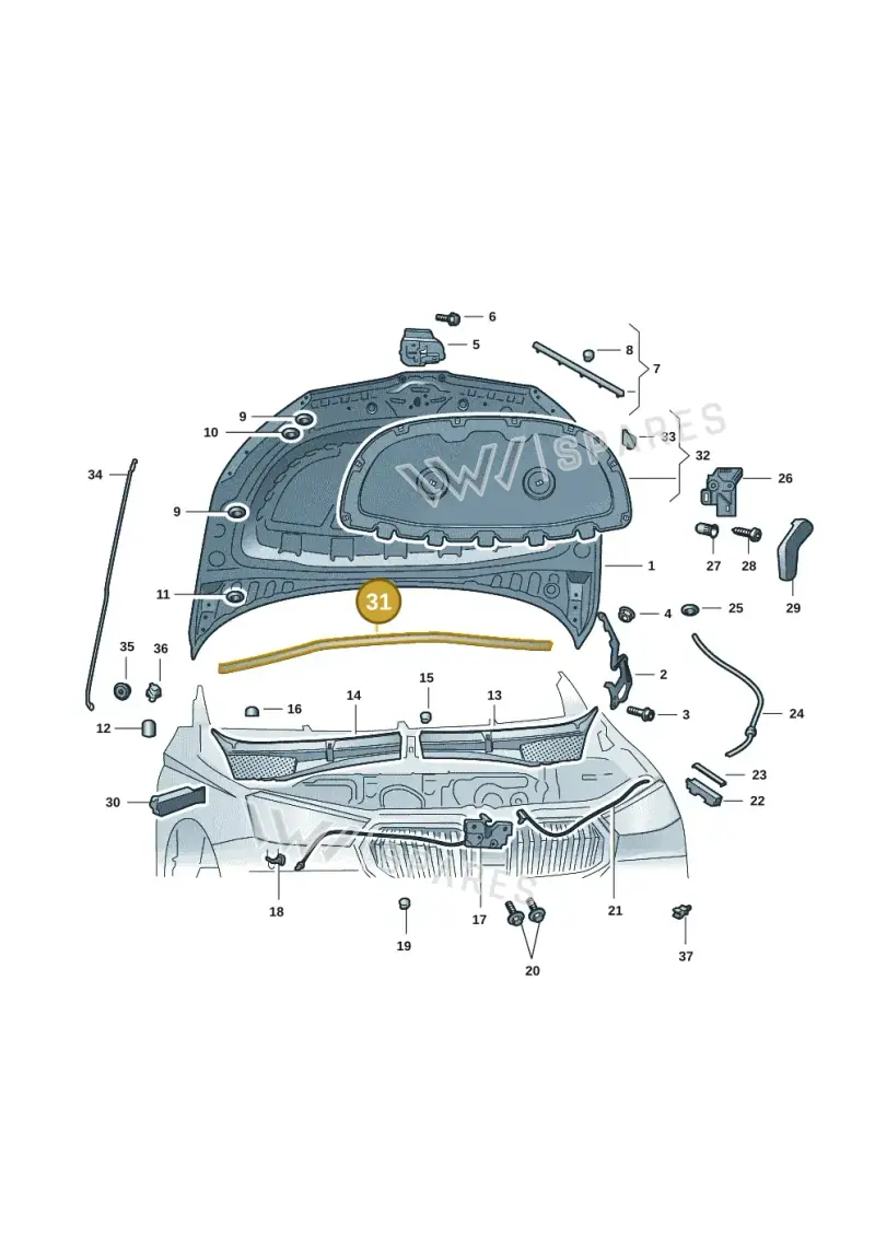 6VA823723 — Skoda Fabia (2021-2022) diagram 6vn823000, position 31