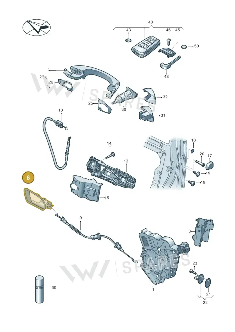 6VA837226B2ZZ — Skoda Fabia (2021-2022) diagram 851837000, position 6