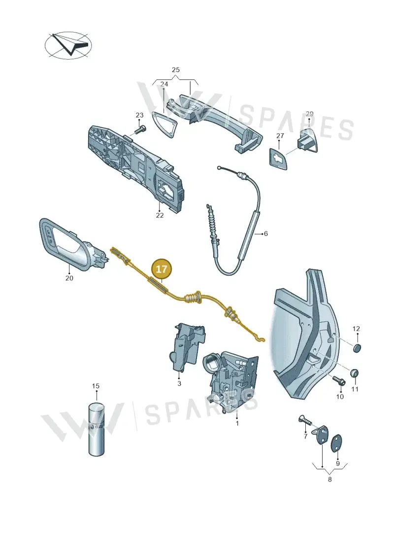 6VA839085 — Skoda Fabia (2021-2022) diagram 649839000, position 17